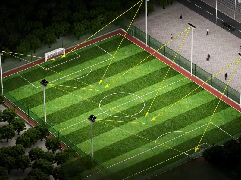 Hướng dẫn thiết kế chiếu sáng sân bóng đá từ A – Z